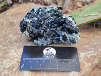 Natural Schorl Black Tourmaline Specimens x 6 From Erongo, Namibia - Toprock Gemstones and Minerals 