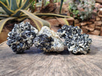 Natural Schorl Black Tourmaline Specimens x 6 From Erongo, Namibia - Toprock Gemstones and Minerals 
