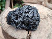 Natural Schorl Black Tourmaline Specimens x 6 From Erongo, Namibia - Toprock Gemstones and Minerals 