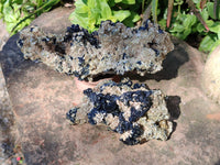 Natural Schorl Black Tourmaline Specimens x 3 From Erongo, Namibia - Toprock Gemstones and Minerals 