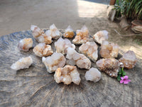 Natural Mixture Of Spirit Quartz Clusters x 20 From Boekenhouthoek, South Africa