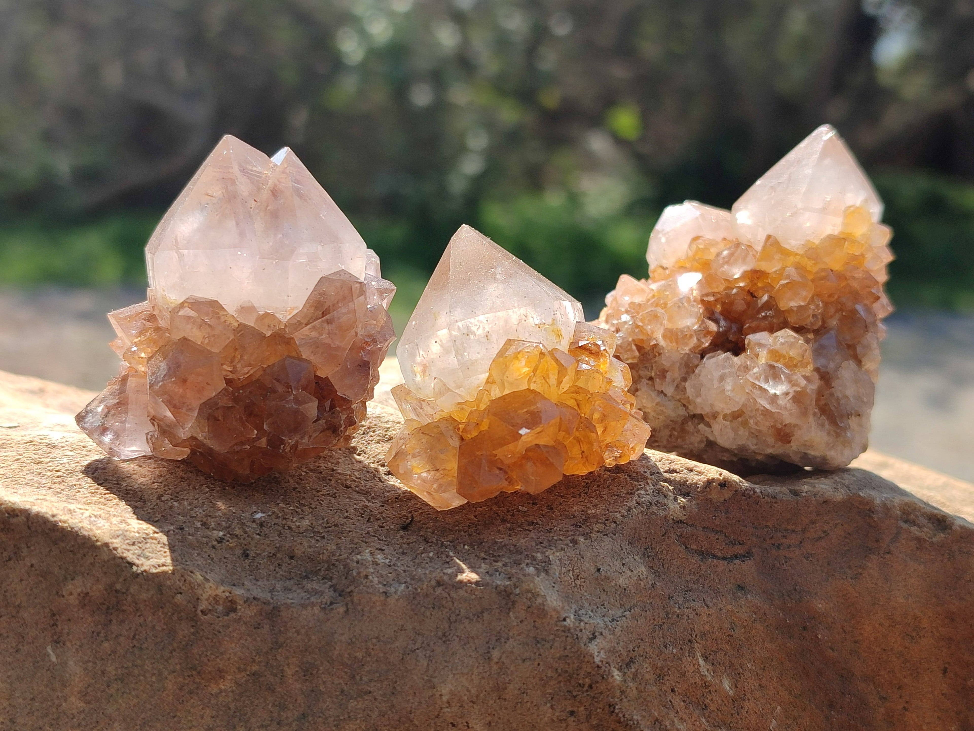 Natural Mixture Of Spirit Quartz Clusters x 20 From Boekenhouthoek, South Africa - Toprock Gemstones and Minerals 