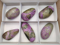 Polished Stichtite Free Forms x 6 From Barberton, South Africa - Toprock Gemstones and Minerals 