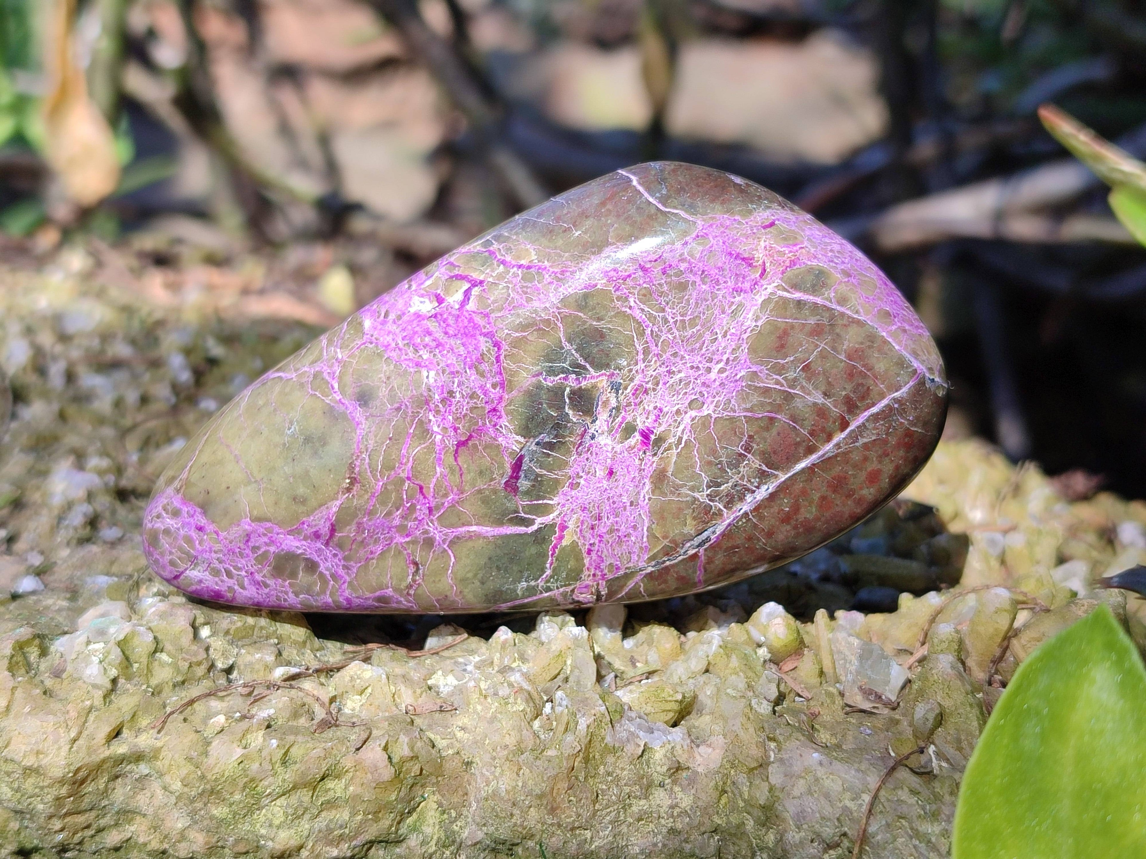 Polished Stichtite Free Forms x 6 From Barberton, South Africa - Toprock Gemstones and Minerals 