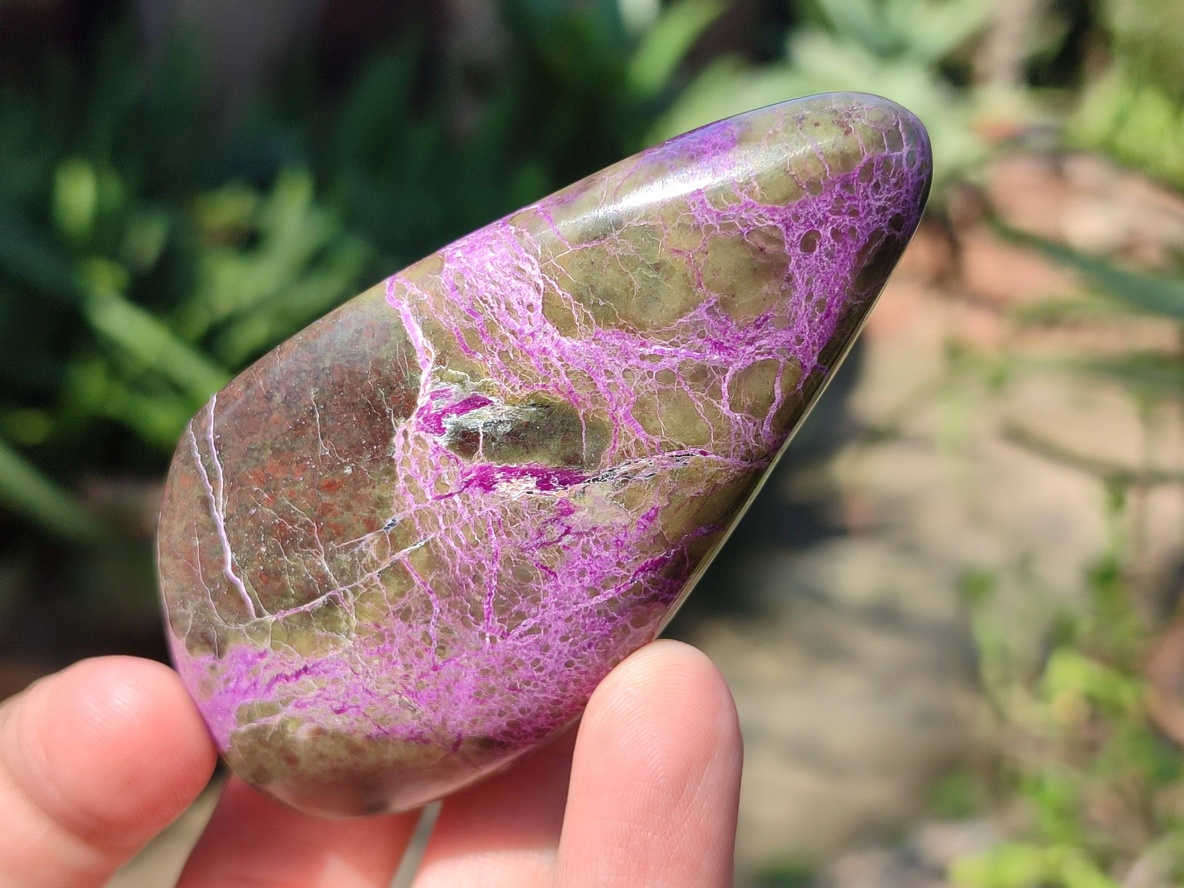 Polished Stichtite Free Forms x 6 From Barberton, South Africa - Toprock Gemstones and Minerals 