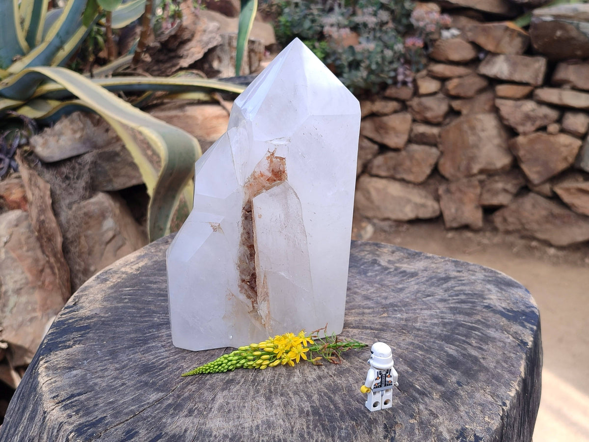 Polished Quartz Cluster x 1 From Madagascar - Toprock Gemstones and Minerals 