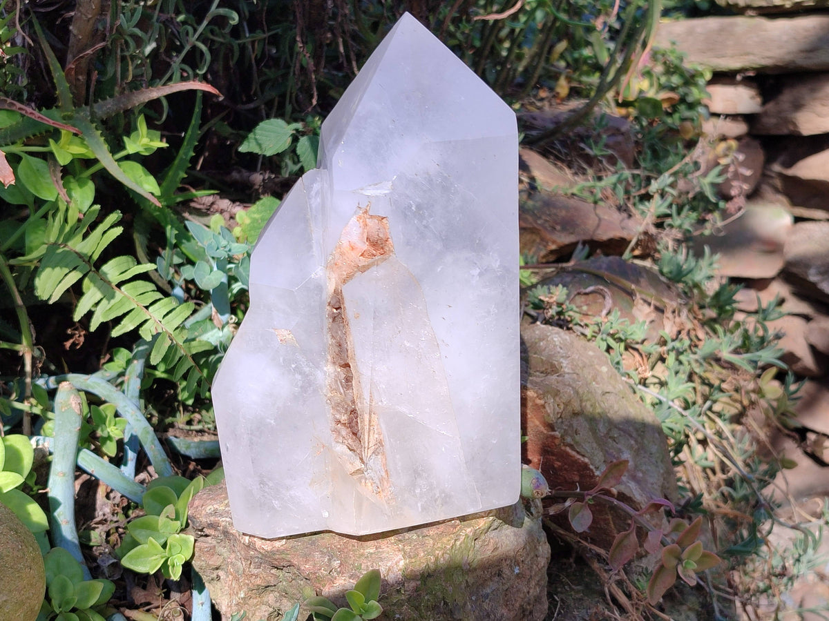 Polished Quartz Cluster x 1 From Madagascar - Toprock Gemstones and Minerals 