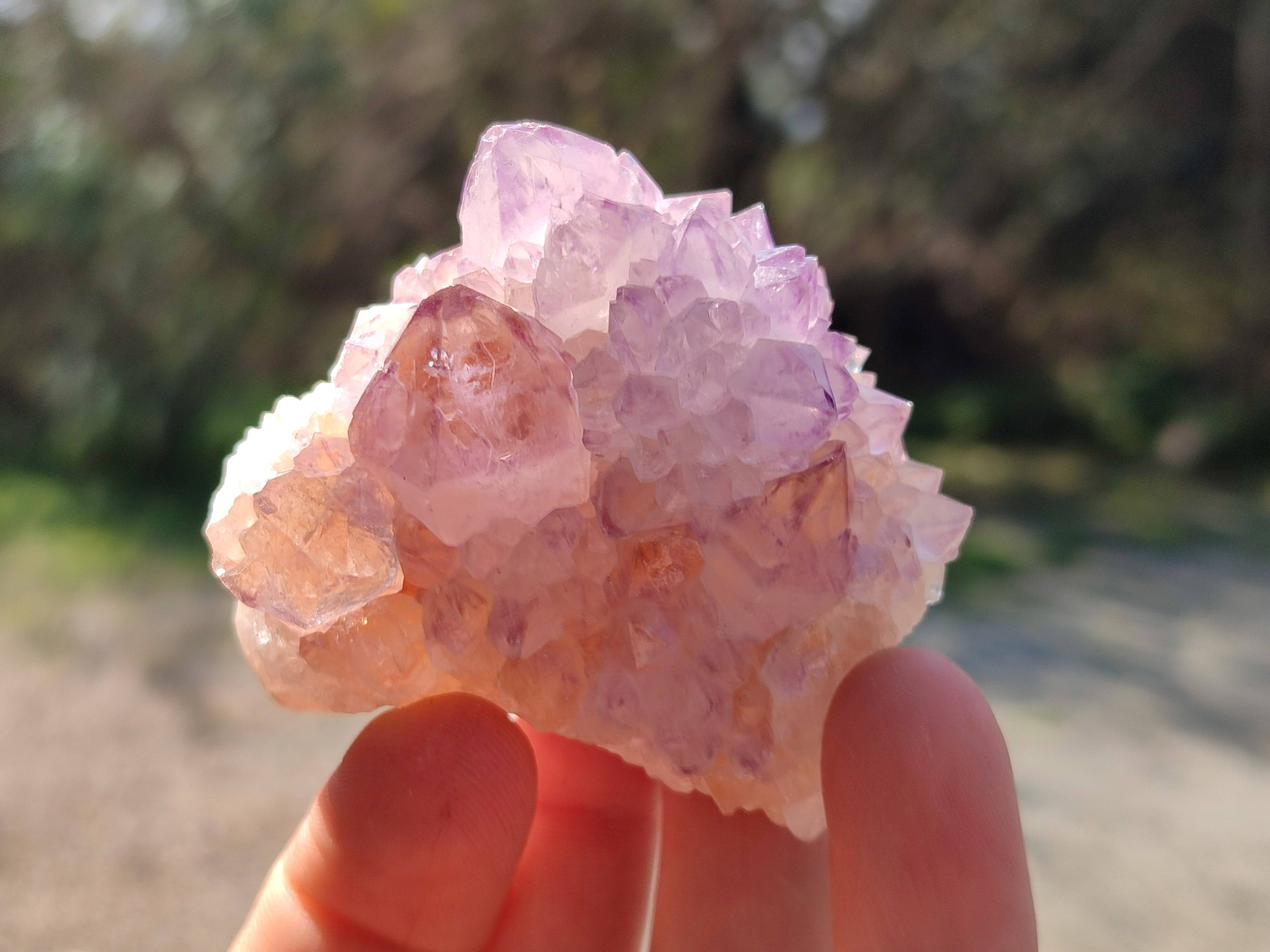 Natural Amethyst Spirit Quartz Clusters x 20 From Boekenhouthoek, South Africa - Toprock Gemstones and Minerals 