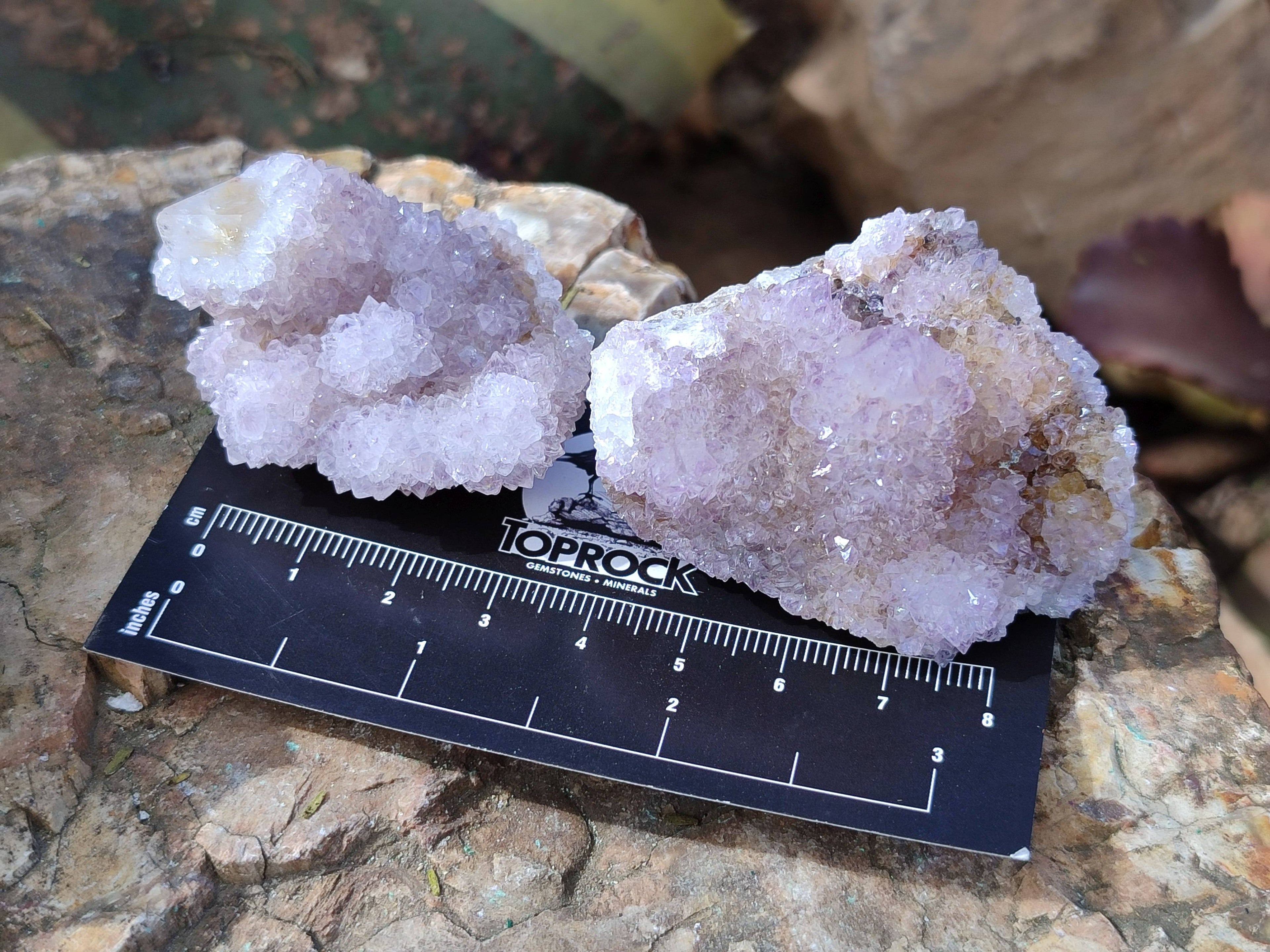 Natural Amethyst Spirit Quartz Clusters x 20 From Boekenhouthoek, South Africa - Toprock Gemstones and Minerals 
