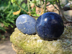 Polished Lazulite Palm Stones x 12 From Madagascar - Toprock Gemstones and Minerals 