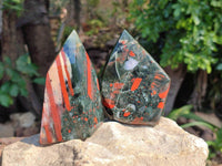 Polished Bloodstone Points x 3 From Swaziland - Toprock Gemstones and Minerals 