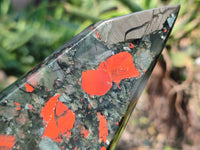 Polished Bloodstone Points x 3 From Swaziland - Toprock Gemstones and Minerals 