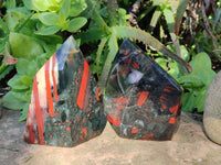 Polished Bloodstone Points x 3 From Swaziland - Toprock Gemstones and Minerals 