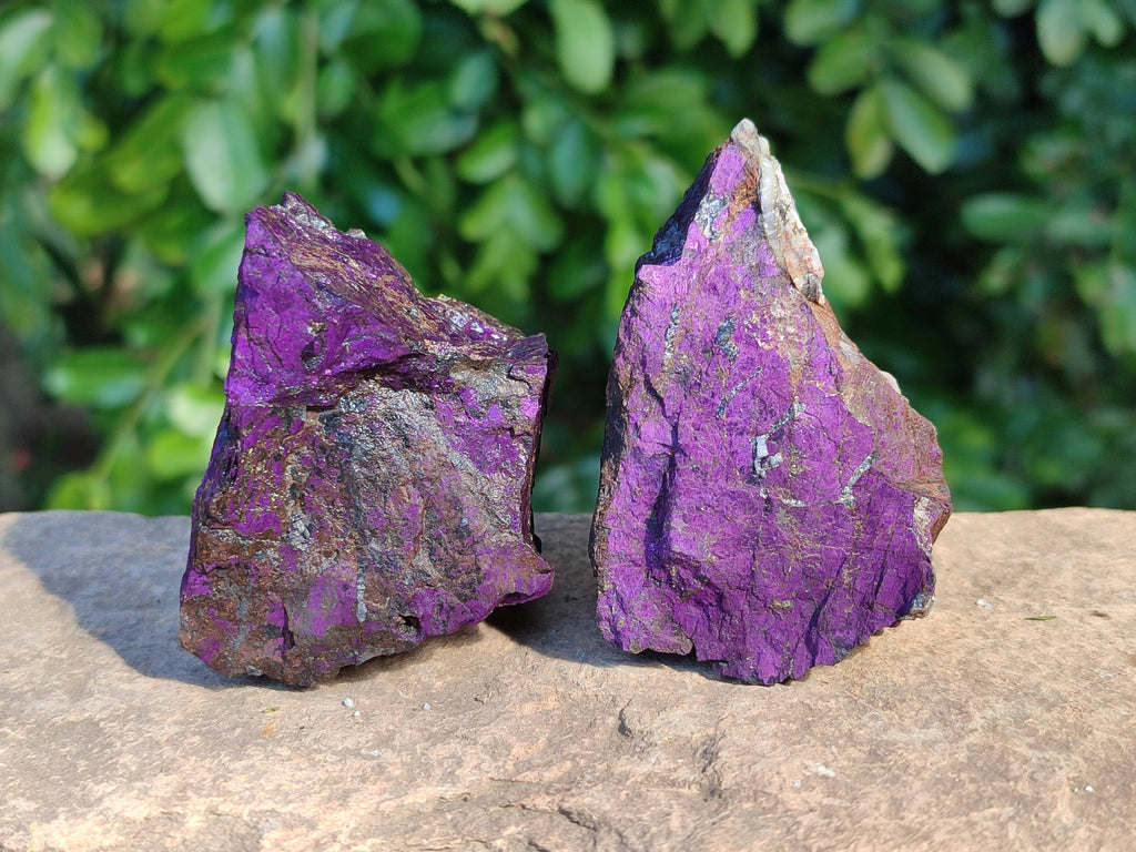 Natural Metallic Purpurite Specimens x 12 From Erongo, Namibia - Toprock Gemstones and Minerals 