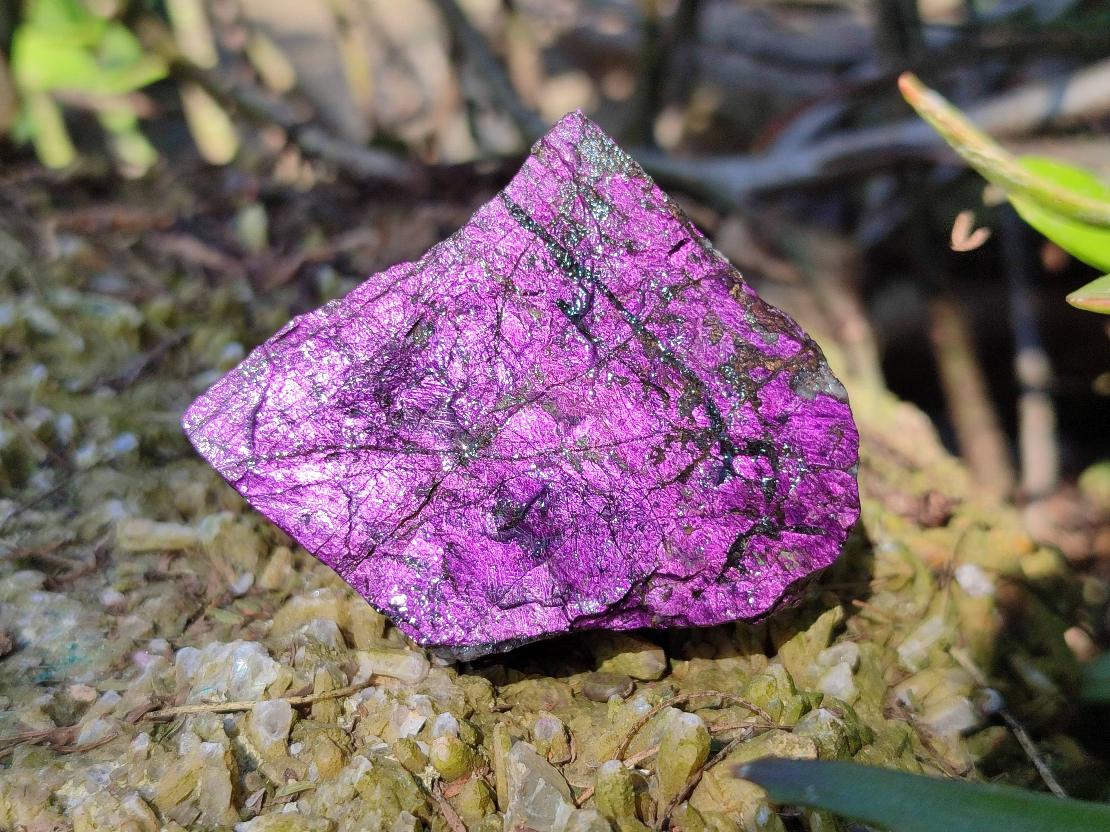 Natural Metallic Purpurite Specimens x 12 From Erongo, Namibia - Toprock Gemstones and Minerals 