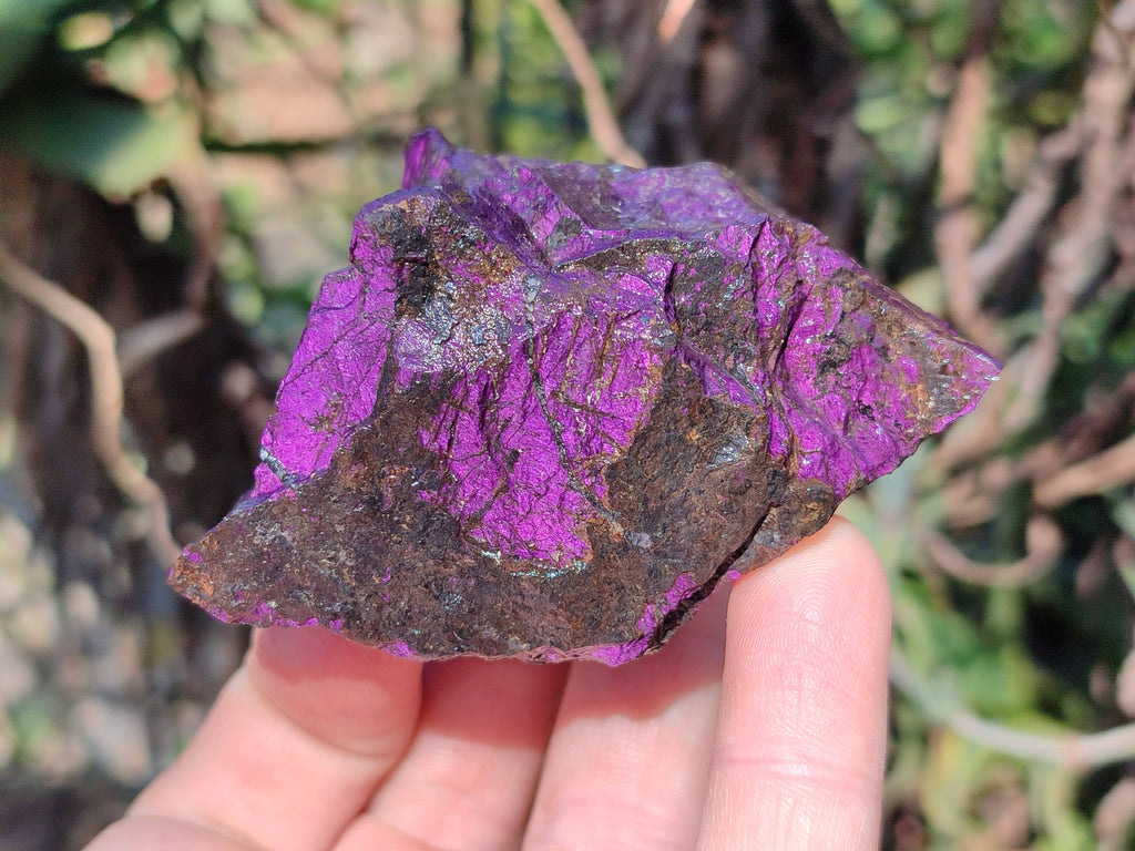 Natural Metallic Purpurite Specimens x 12 From Erongo, Namibia - Toprock Gemstones and Minerals 