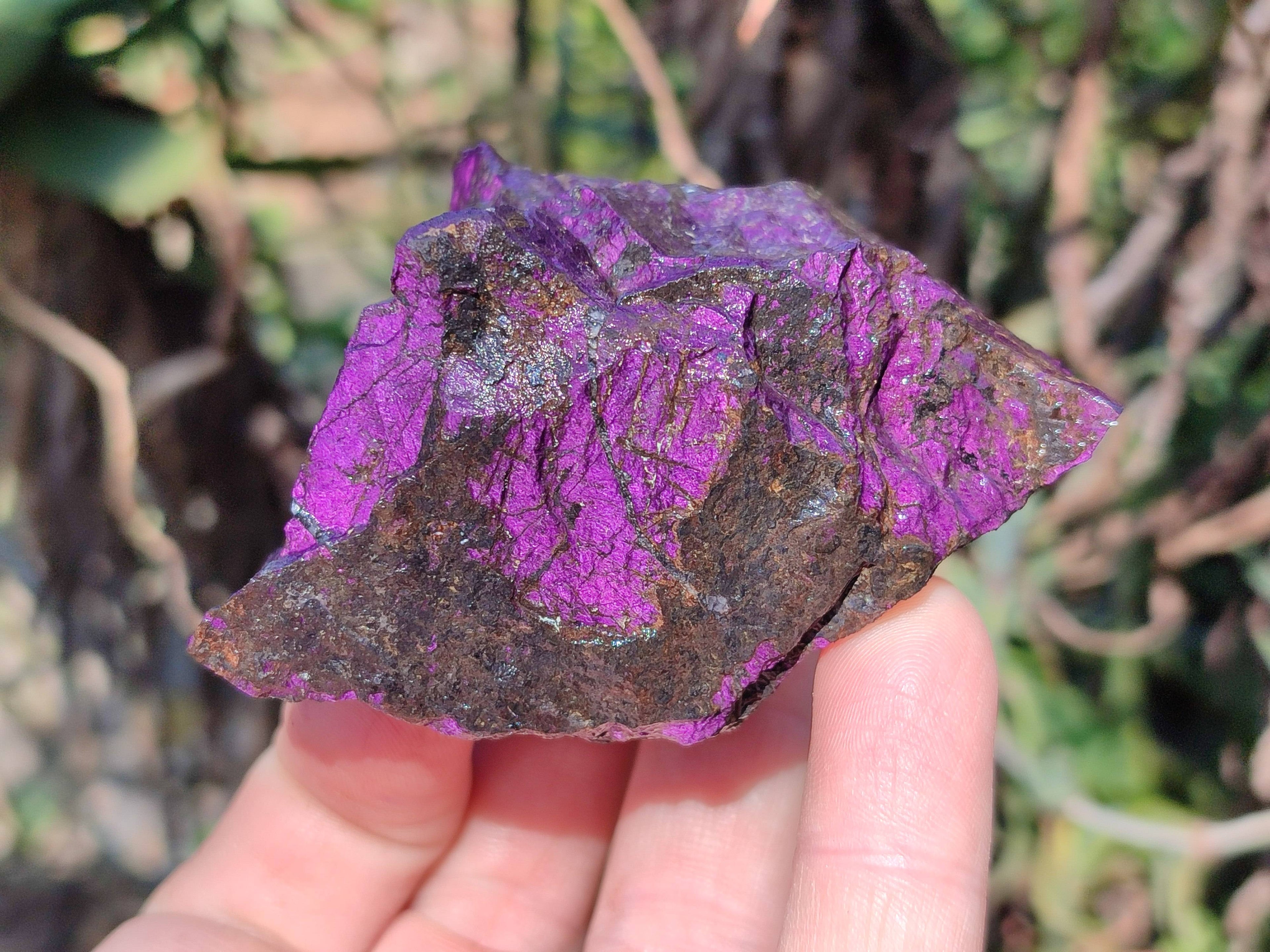 Natural Metallic Purpurite Specimens x 12 From Erongo, Namibia - Toprock Gemstones and Minerals 