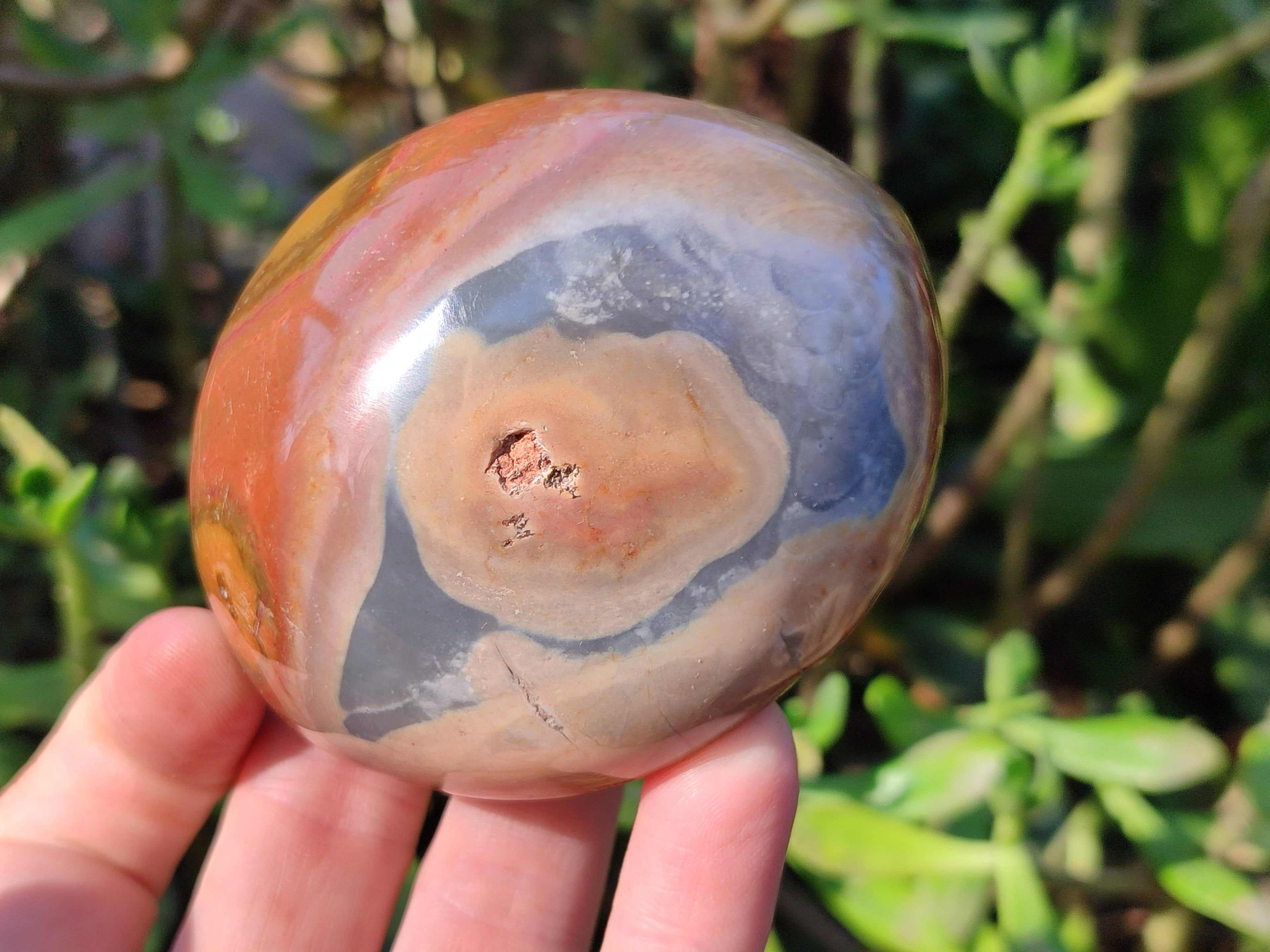 Polished On One Side Polychrome Jasper Nodules x 12 From NW Coast, Madagascar - Toprock Gemstones and Minerals 