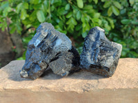 Natural Schorl Black Tourmaline Specimens x 3 From Erongo, Namibia - Toprock Gemstones and Minerals 