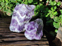 Natural Chevron Amethyst Specimens x 6 From Zambia - Toprock Gemstones and Minerals 