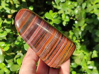 Polished Banded Tiger Iron Standing Free Forms x 3 From South Africa - Toprock Gemstones and Minerals 