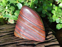 Polished Banded Tiger Iron Standing Free Forms x 3 From South Africa - Toprock Gemstones and Minerals 
