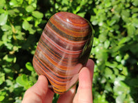 Polished Banded Tiger Iron Standing Free Forms x 3 From South Africa - Toprock Gemstones and Minerals 
