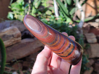 Polished Banded Tiger Iron Standing Free Forms x 3 From South Africa - Toprock Gemstones and Minerals 
