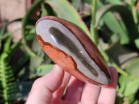 Polished Polychrome Jasper Hearts x 3 From NW Coast, Madagascar