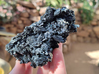 Natural Schorl Black Tourmaline Specimens x 6 From Erongo, Namibia - Toprock Gemstones and Minerals 