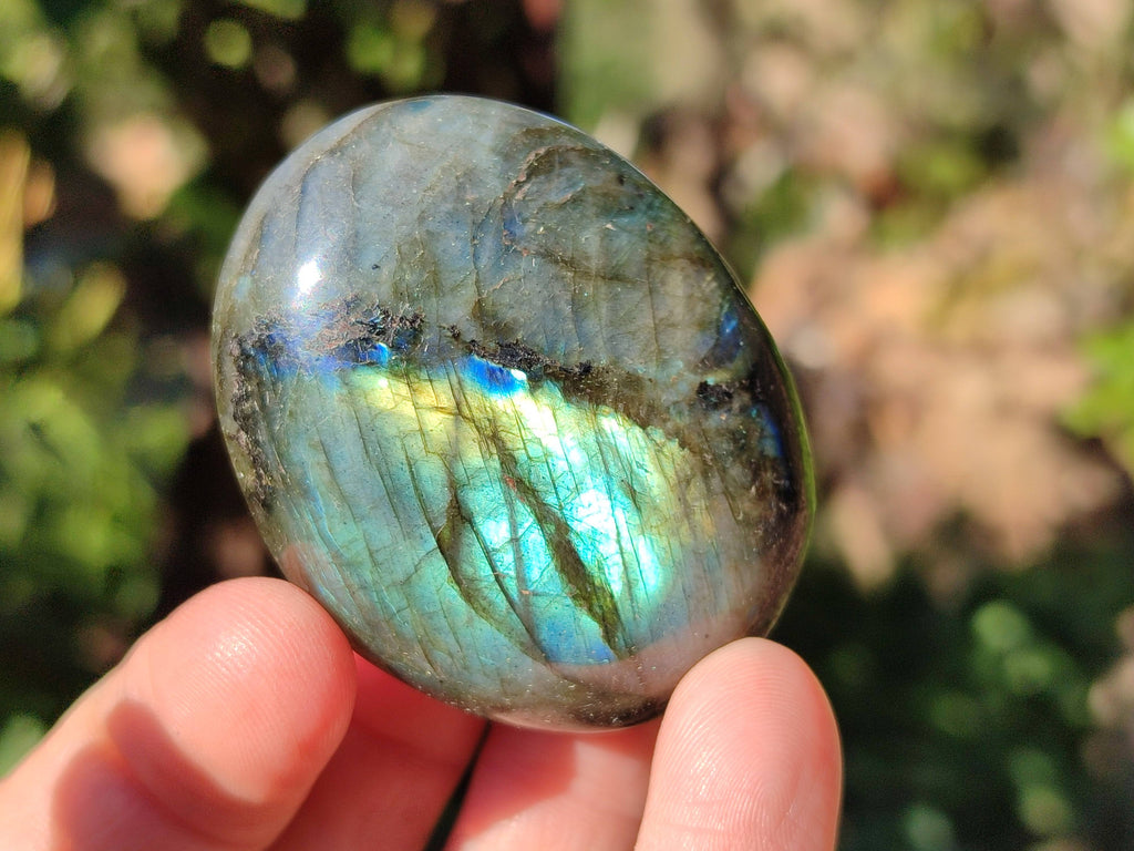 Polished Labradorite Palm Stones x 24 From Tulear, Madagascar - Toprock Gemstones and Minerals 