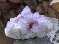 Natural Amethyst Spirit Quartz Clusters x 4 From Boekenhouthoek, South Africa - Toprock Gemstones and Minerals 