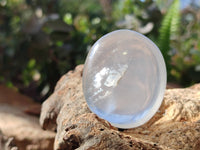 Polished Girasol Pearl Quartz Palm Stones x 12 From Ambatondrazaka, Madagascar