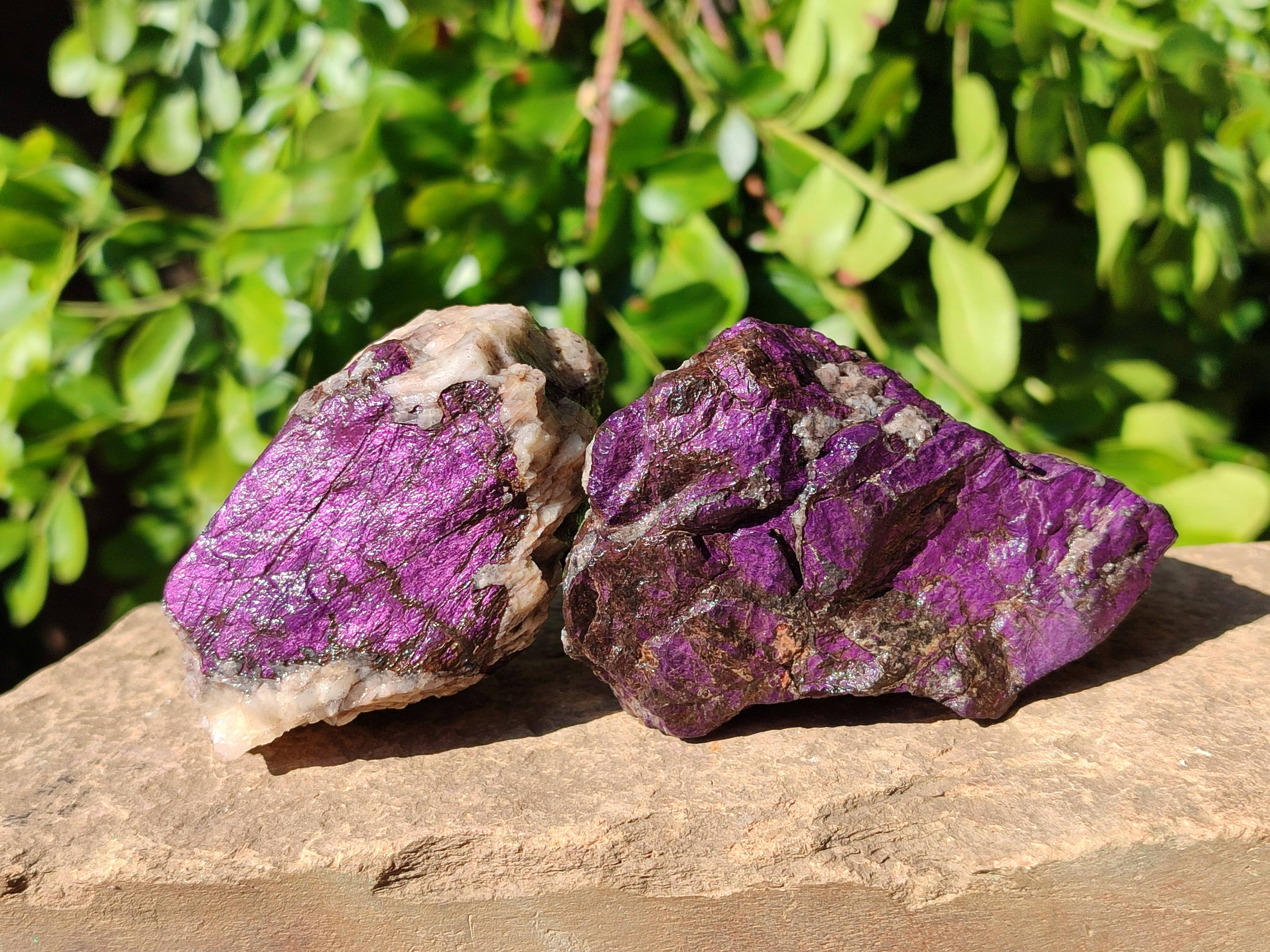Natural Metallic Purpurite Specimens x 12 From Erongo, Namibia - Toprock Gemstones and Minerals 