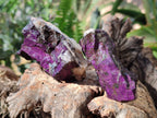 Natural Metallic Purpurite Specimens x 12 From Erongo, Namibia - Toprock Gemstones and Minerals 