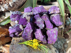 Natural Metallic Purpurite Specimens x 12 From Erongo, Namibia - Toprock Gemstones and Minerals 