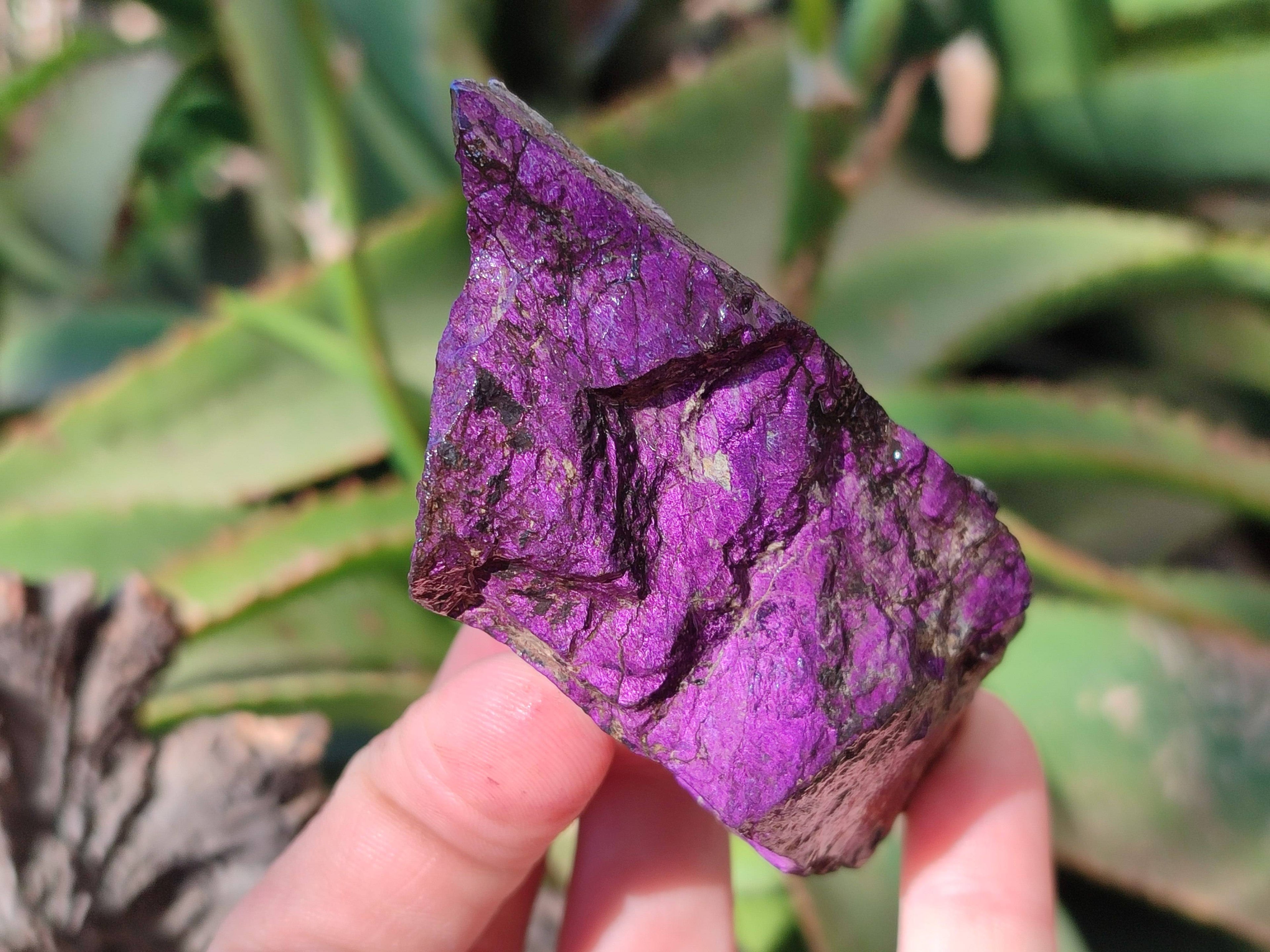 Natural Metallic Purpurite Specimens x 12 From Erongo, Namibia - Toprock Gemstones and Minerals 