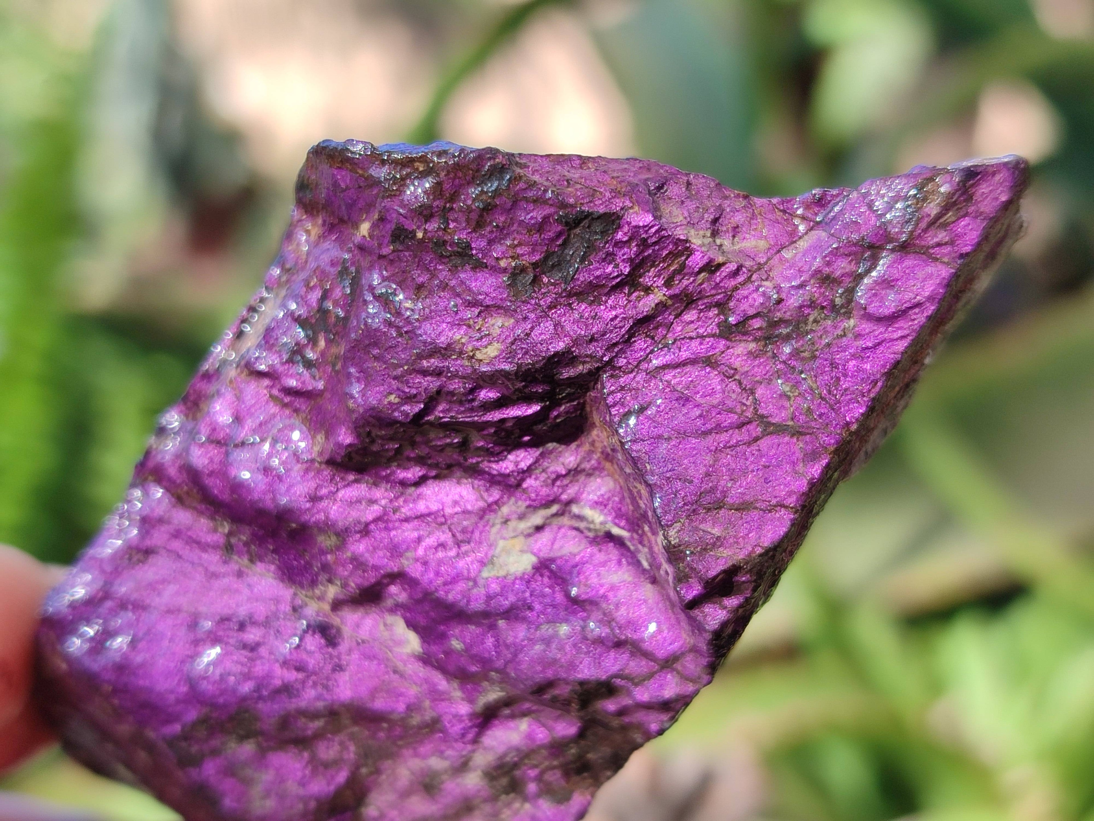 Natural Metallic Purpurite Specimens x 12 From Erongo, Namibia - Toprock Gemstones and Minerals 