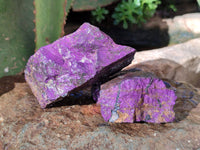 Natural Metallic Purpurite Specimens x 12 From Erongo, Namibia - Toprock Gemstones and Minerals 