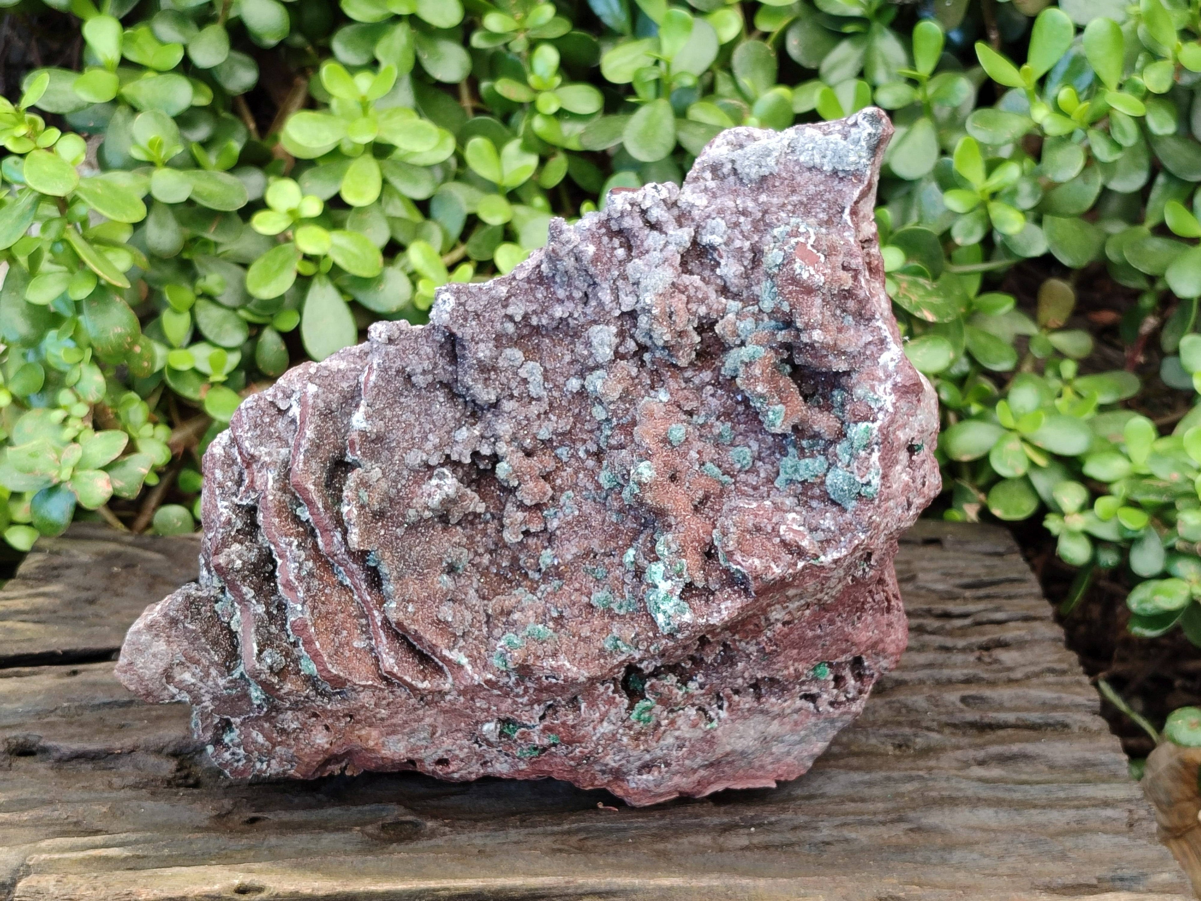 Natural Ball Malachite On Dolomite Matrix Specimen x 1 From Likasi, Congo - Toprock Gemstones and Minerals 