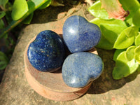 Polished Lazulite Hearts x 35 From Madagascar