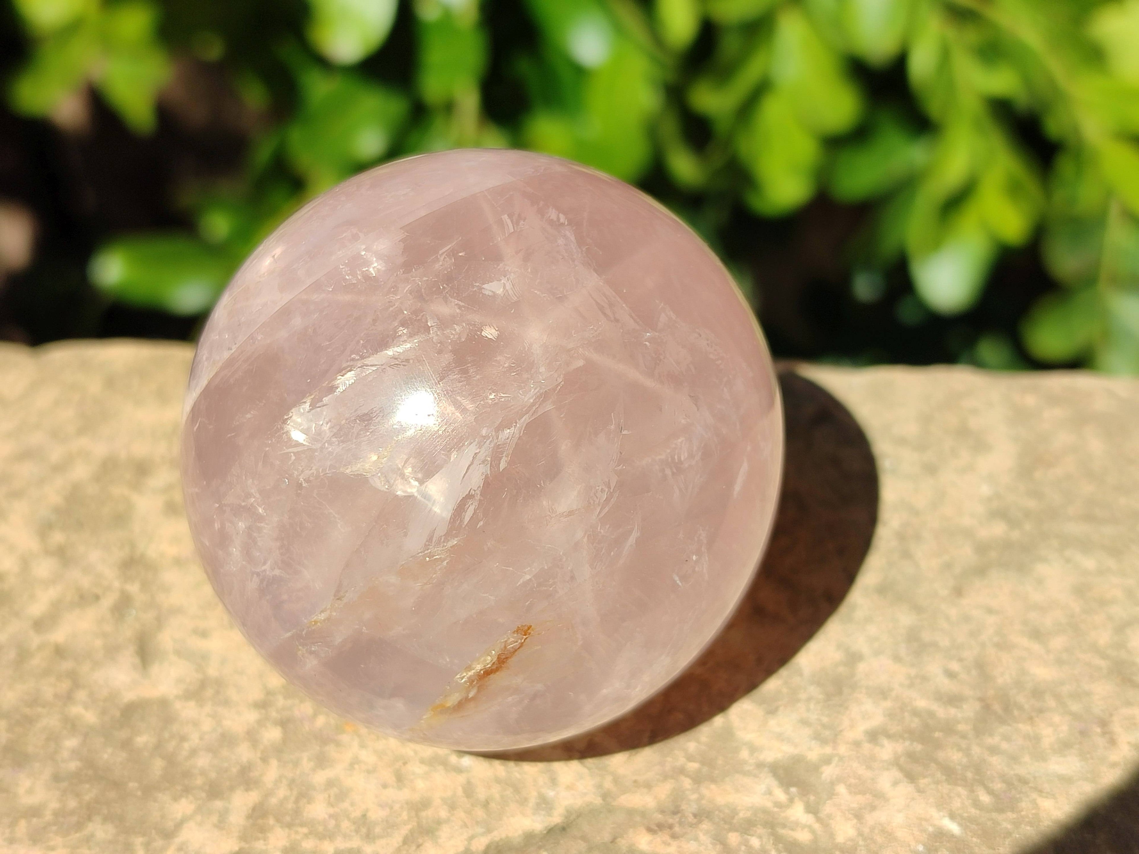 Polished Star Rose Quartz Spheres x 4 From Madagascar - Toprock Gemstones and Minerals 