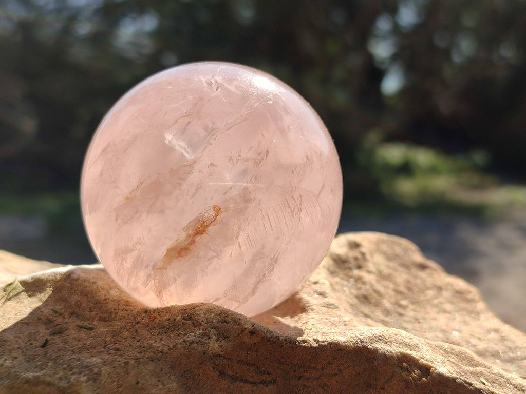 Polished Star Rose Quartz Spheres x 4 From Madagascar - Toprock Gemstones and Minerals 