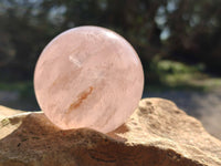 Polished Star Rose Quartz Spheres x 4 From Madagascar