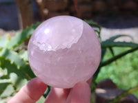 Polished Star Rose Quartz Spheres x 4 From Madagascar