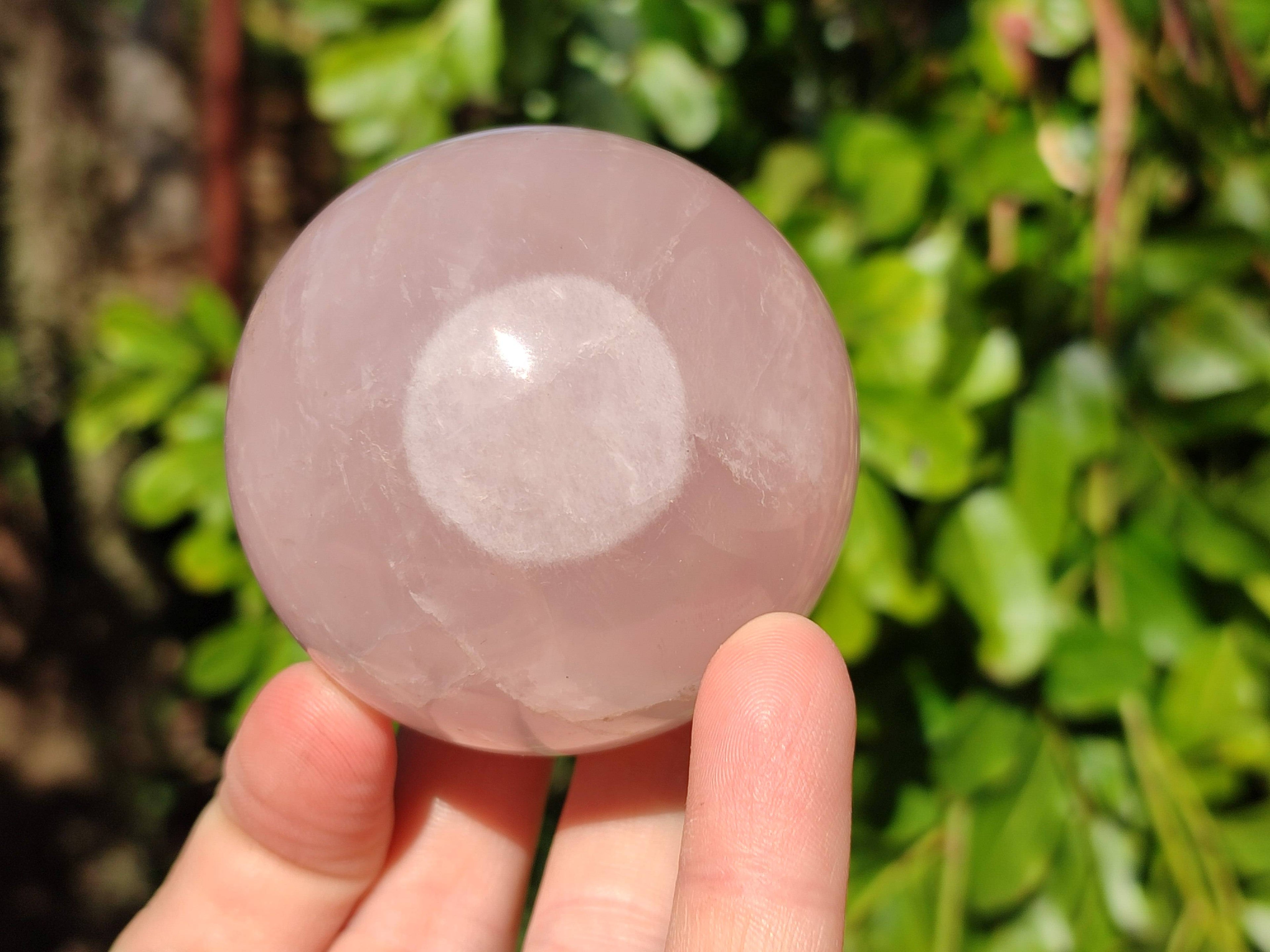 Polished Star Rose Quartz Spheres x 4 From Madagascar - Toprock Gemstones and Minerals 