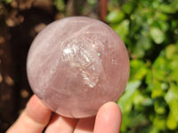 Polished Star Rose Quartz Spheres x 4 From Madagascar