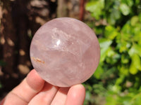 Polished Star Rose Quartz Spheres x 4 From Madagascar