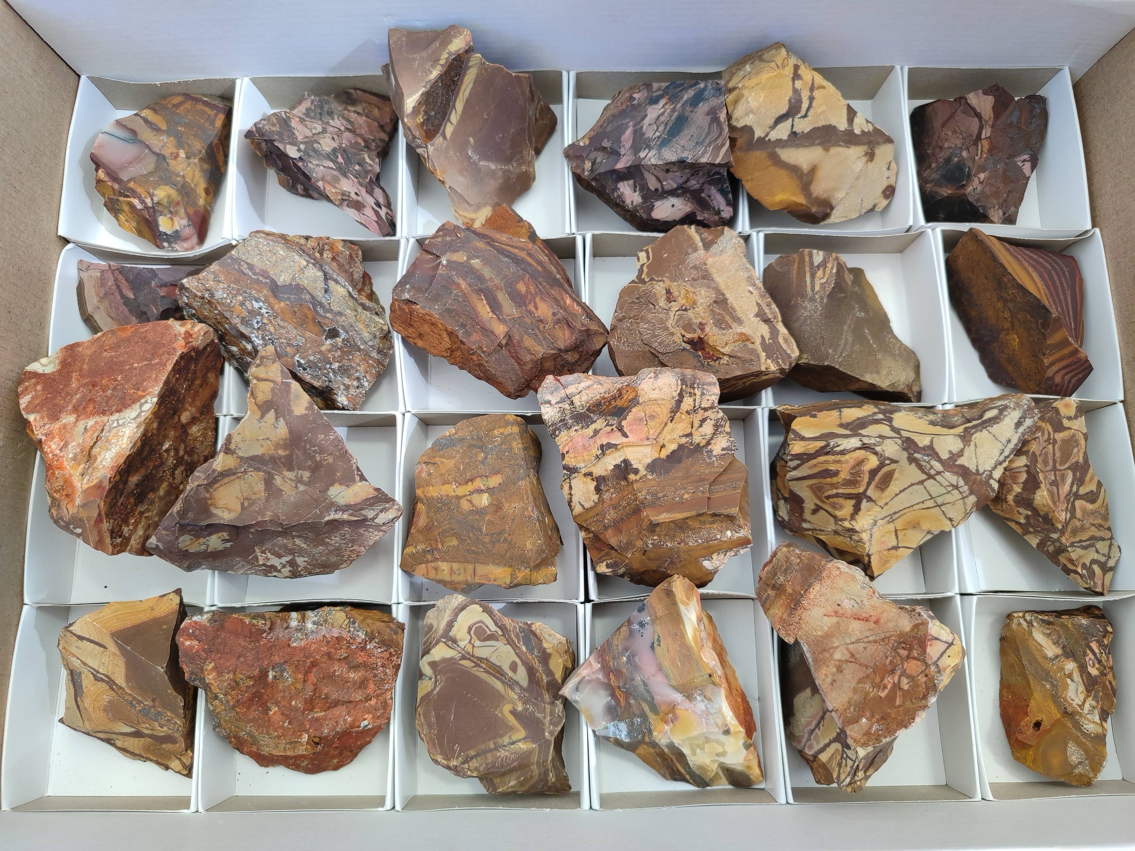 Natural Nguni Jasper Cobbed Specimens x 24 From Prieska, South Africa - Toprock Gemstones and Minerals 