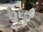 Polished Clear Quartz Crystals x 6 From Madagascar - Toprock Gemstones and Minerals 